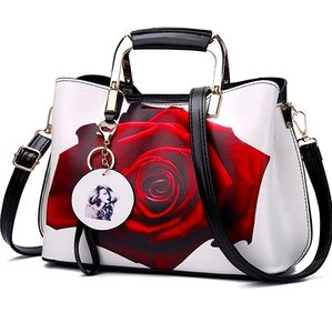 NWOT Cute small red rose purse